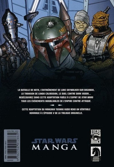 Verso de l'album Star Wars - Manga L'Empire contre-attaque Volume I