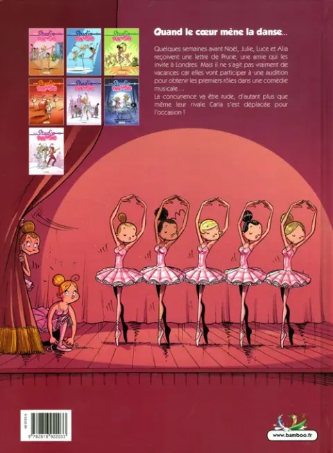 Verso de l'album Studio danse Tome 7