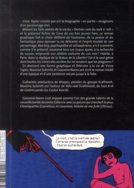 Verso de l'album Vince Taylor n'existe pas