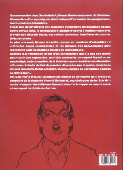 Verso de l'album Le Zapping de Bernar