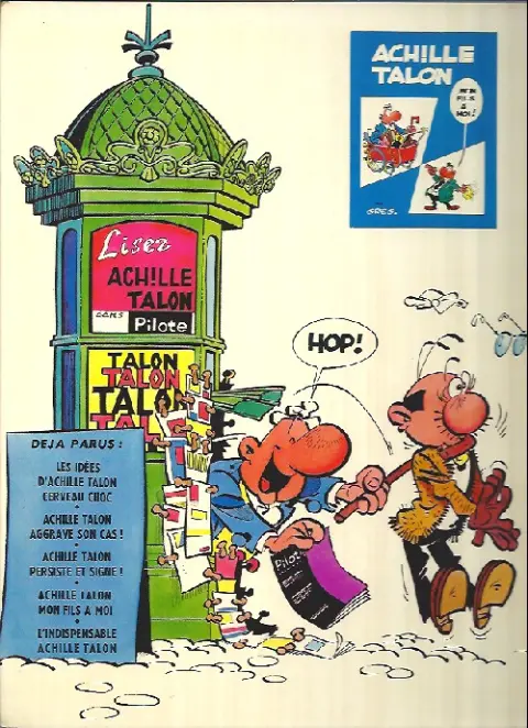 Verso de l'album Achille Talon Tome 2 Achille Talon aggrave son cas !