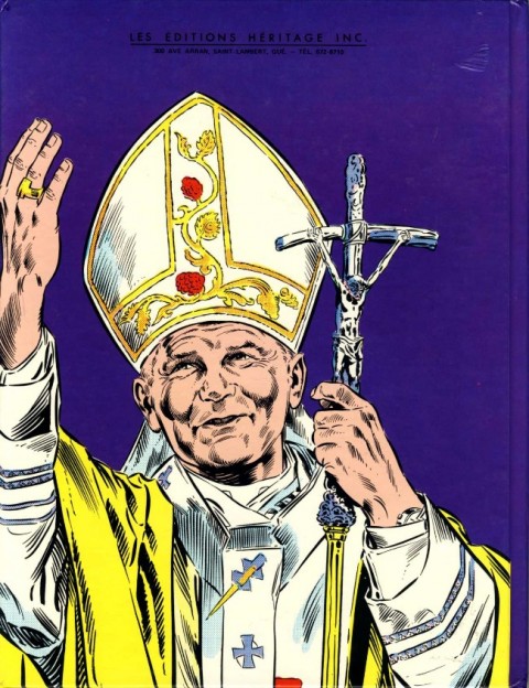 Verso de l'album Biographie officielle Tome 1 La grande biographie du Saint Père - Le Pape Jean-Paul II