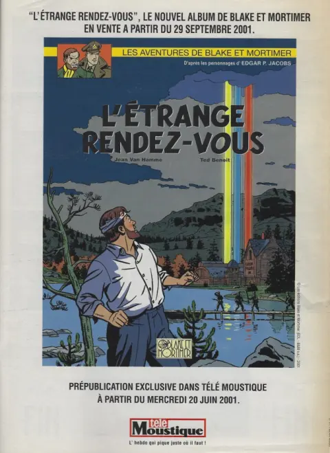 Verso de l'album Blake et Mortimer Tome 6 La marque jaune