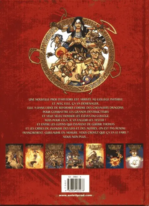 Verso de l'album Le Collège invisible Tome 5 Gestus Collegiem