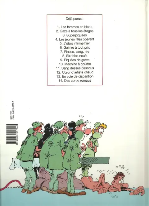 Verso de l'album Les Femmes en Blanc Tome 7 Pinces, sang, rires