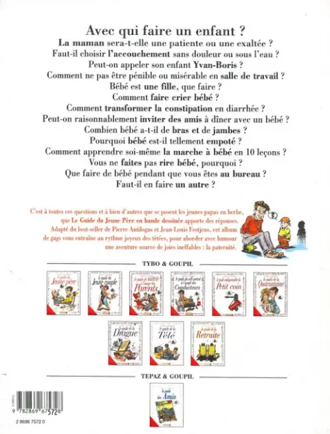 Verso de l'album Le Guide Tome 1 Le guide du jeune père