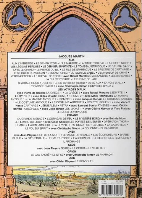 Verso de l'album Jhen Tome 7 L'alchimiste
