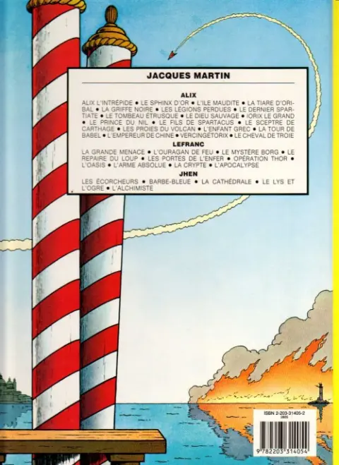 Verso de l'album Lefranc Tome 5 Les portes de l'enfer
