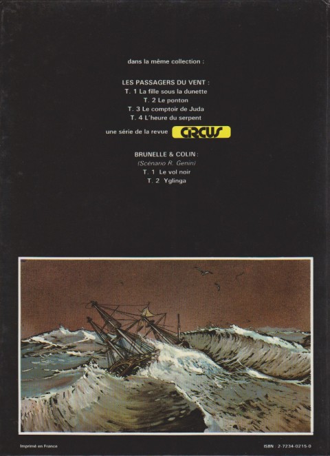 Verso de l'album Les Passagers du vent Tome 3 Le comptoir de Juda
