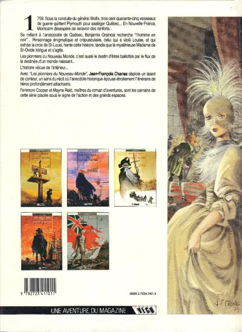 Verso de l'album Les Pionniers du Nouveau Monde Tome 5 Du sang dans la boue