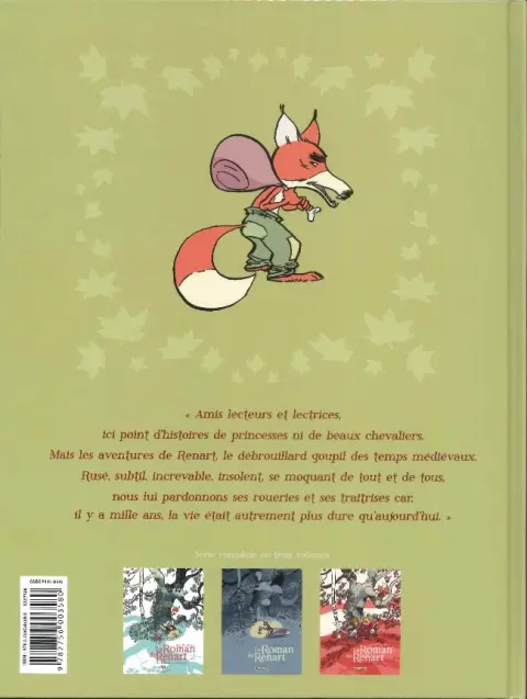 Verso de l'album Le Roman de Renart Tome 1 Les jambons d'Ysengrin