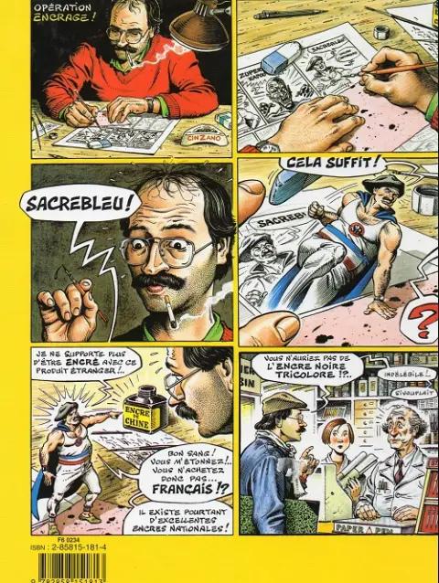 Verso de l'album SuperDupont Tome 4 Oui nide iou