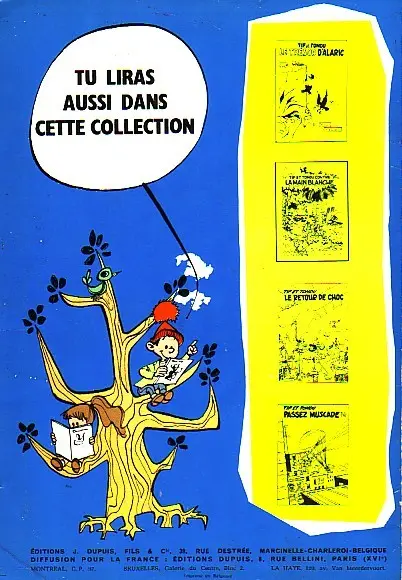 Verso de l'album Tif et Tondu Tome 7 Plein gaz
