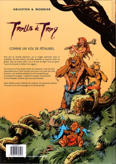 Verso de l'album Trolls de Troy Tome 3 Comme un vol de pétaures