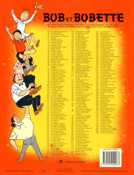 Verso de l'album Bob et Bobette Tome 284 Le choc des chauves