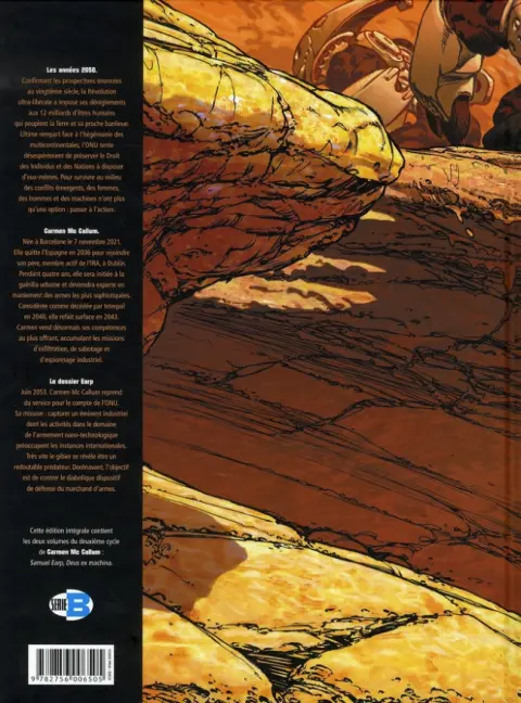 Verso de l'album Carmen Mc Callum L'Intégrale Tomes 4 et 5 Le dossier Earp - Édition Intégrale