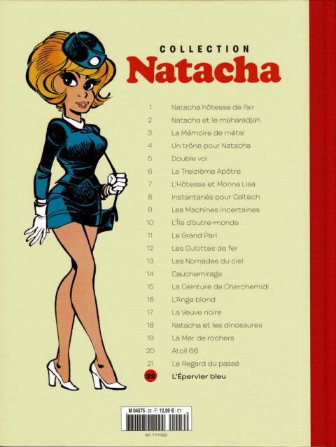 Verso de l'album Natacha - La Collection Tome 22 L'épervier bleu