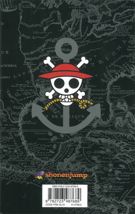 Verso de l'album One Piece Tome 62 Périple sur l'île des hommes poissons