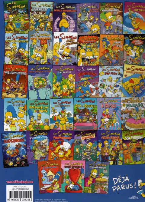 Verso de l'album Les Simpson Tome 34 La main dans le sac