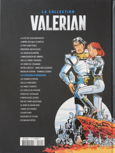 Verso de l'album Valérian Tome 11 Les Spectres d'Inverloch