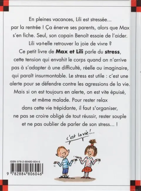 Verso de l'album Ainsi va la vie Tome 97 Lili est stressée par la rentrée