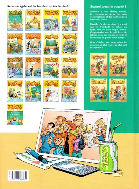 Verso de l'album Boulard Tome 4 En mode surdoué