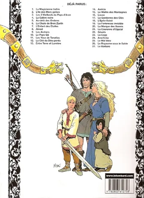 Verso de l'album Thorgal Tome 23 La Cage
