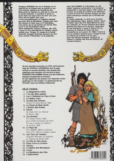 Verso de l'album Thorgal Tome 16 Louve