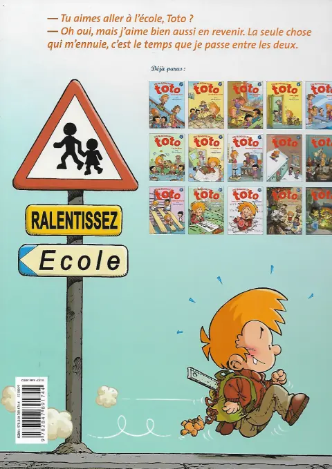 Verso de l'album Les Blagues de Toto Tome 1 L'école des vannes