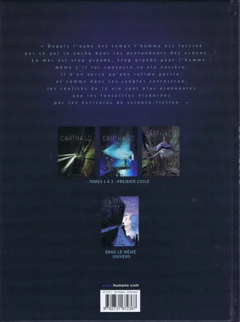 Verso de l'album Carthago Tome 3 Le monstre de Djibouti