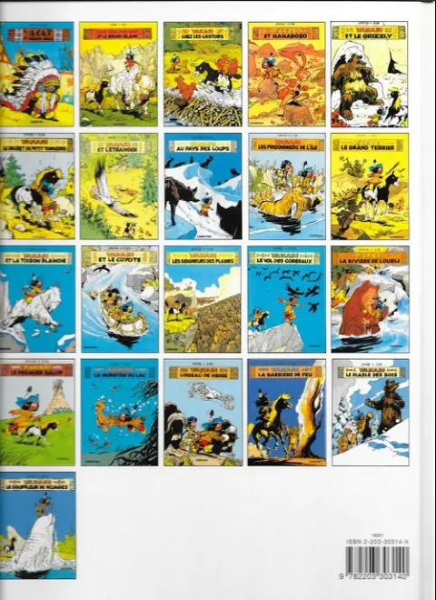 Verso de l'album Yakari Tome 14 Le vol des corbeaux