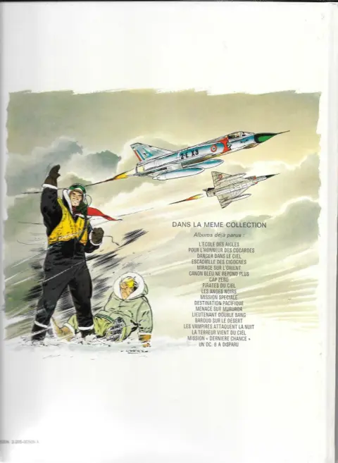 Verso de l'album Tanguy et Laverdure Tome 14 Baroud sur le désert