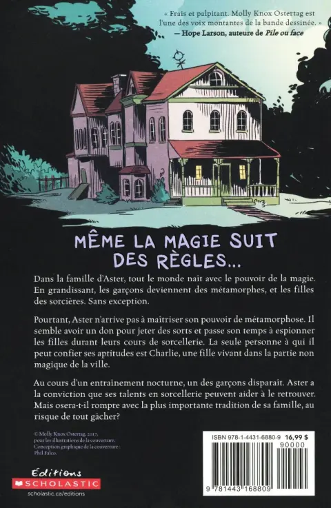 Verso de l'album Le garçon sorcière 1