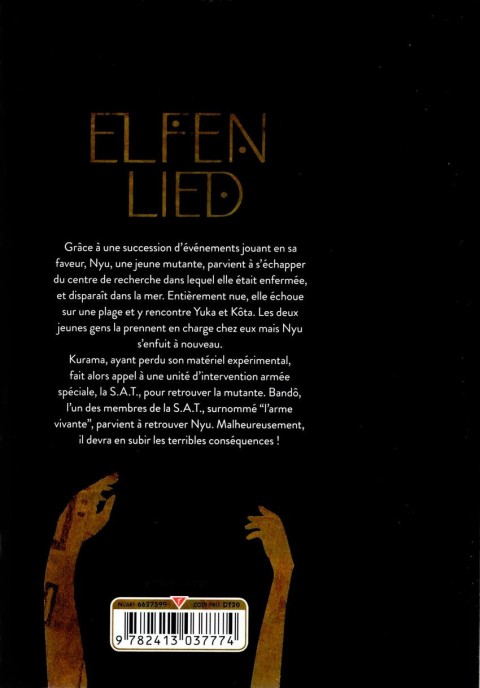 Verso de l'album Elfen Lied 1
