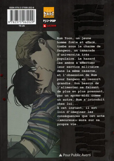 Verso de l'album Killing Stalking 1