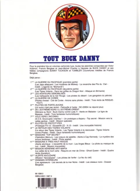 Verso de l'album Tout Buck Danny Tome 13 Alerte nucléaire