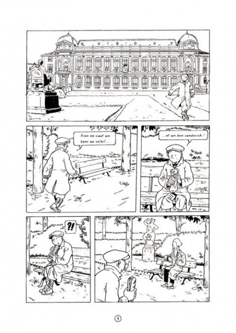 Verso de l'album Tintin Objectif Monde