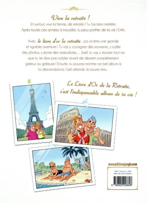 Verso de l'album Le livre d'Or de la Retraite
