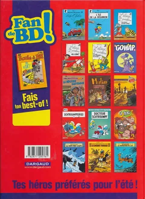 Verso de l'album Boule & Bill Tome 25 Les v'là !