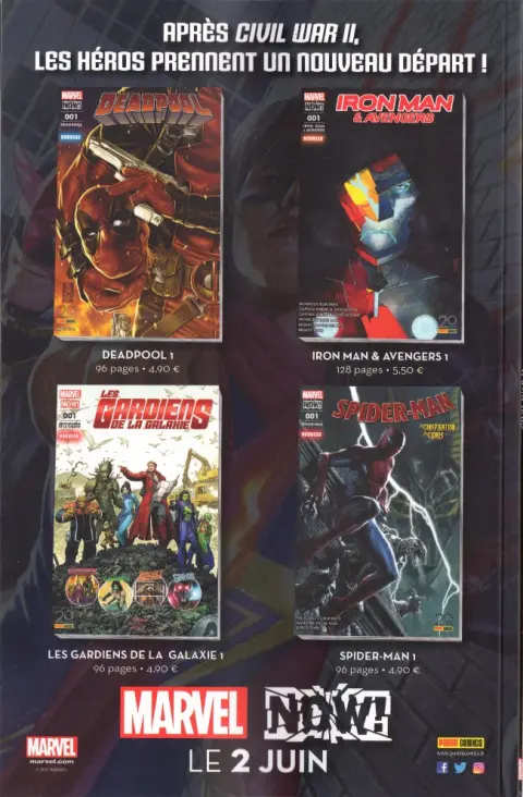 Verso de l'album Civil War II Tome 006