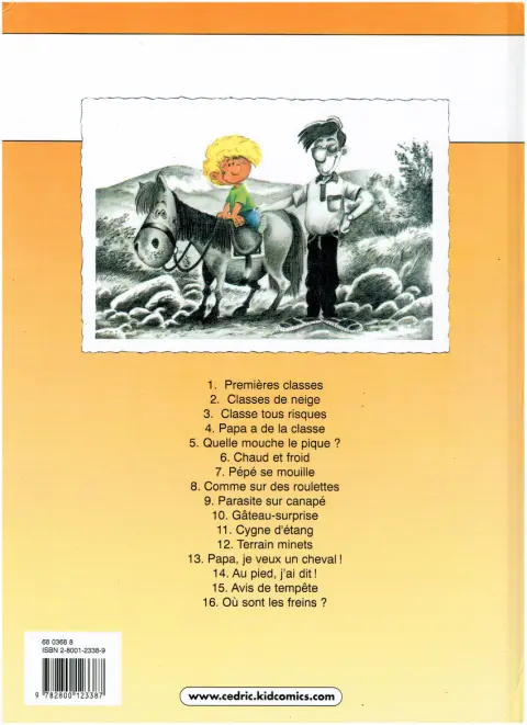 Verso de l'album Cédric Tome 10 Gâteau-surprise