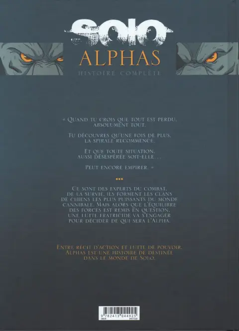 Verso de l'album Solo : Alphas