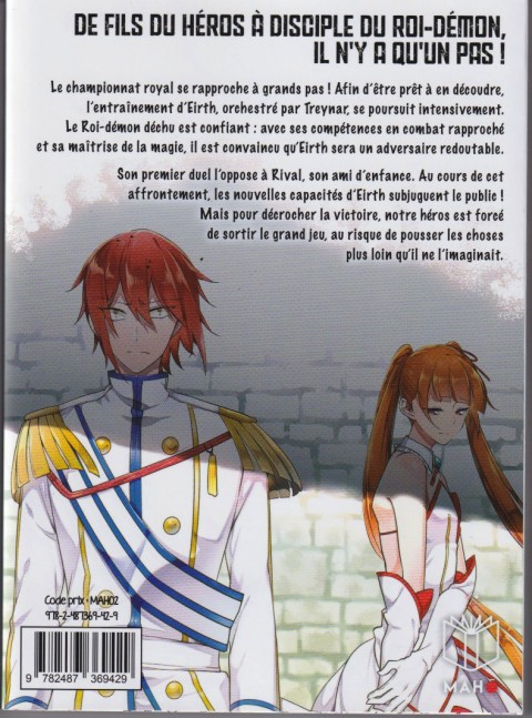 Verso de l'album Eirth, Apprenti du Roi-Démon ! 2