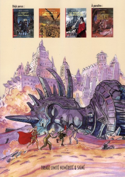 Verso de l'album Adelin et Irina Tome 5 La cité pétrifiée