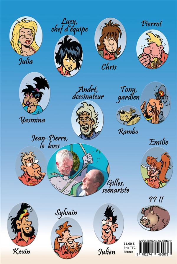 Verso de l'album Parc Aventureland La bédé