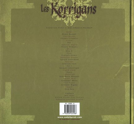 Verso de l'album Les Korrigans