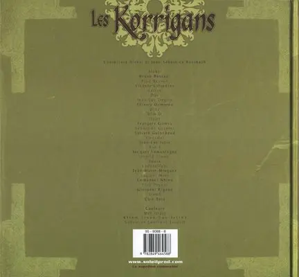 Verso de l'album Les Korrigans