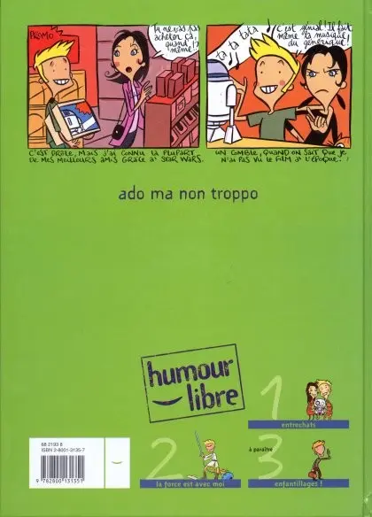 Verso de l'album Le Meilleur de moi Tome 2 La force est avec moi