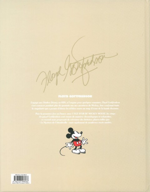 Verso de l'album L'âge d'or de Mickey Mouse Tome 8 Le mystère de l'Atombrella et autres histoires (1948-1950)