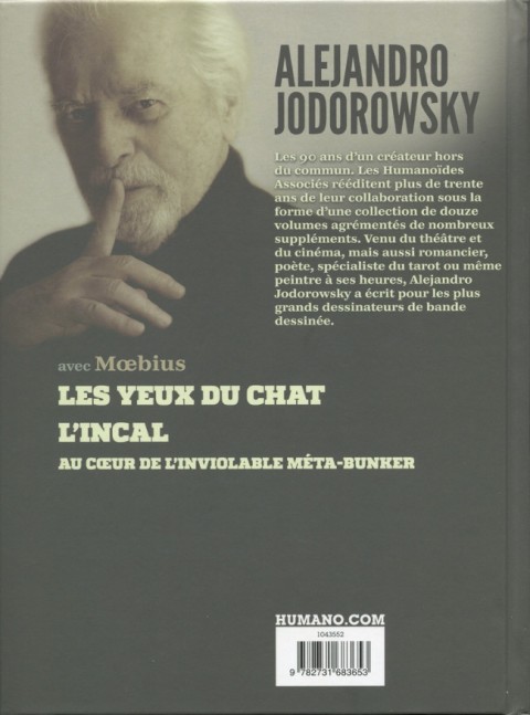 Verso de l'album Alejandro Jodorowsky 90e anniversaire Volume 1